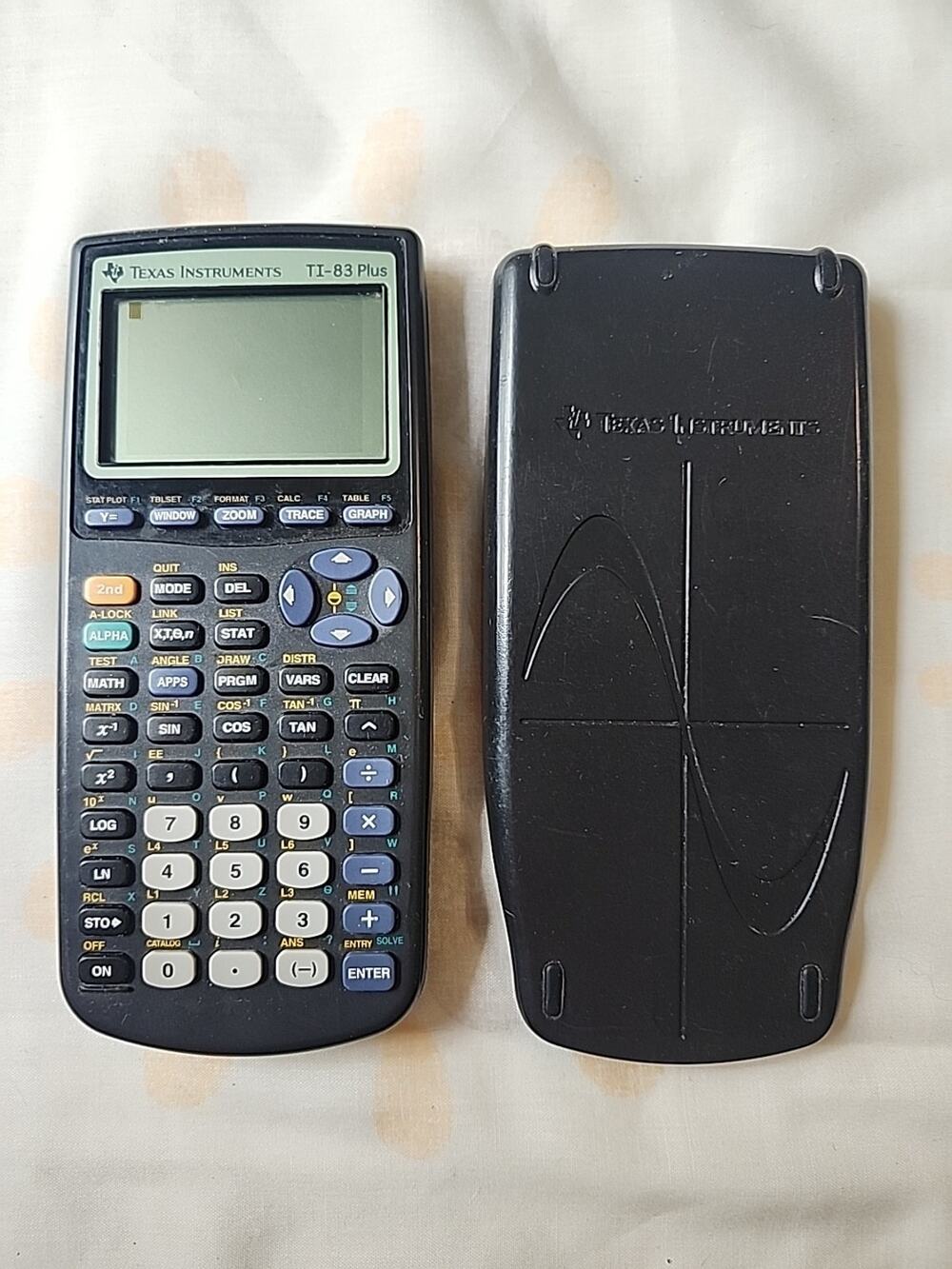 Texas Instruments TI-83 Plus Graphing Calculator Black w/ Batteries Tested Works
